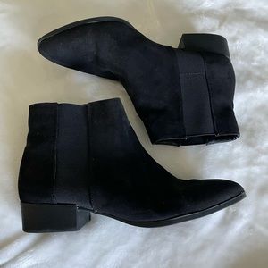 Black Suede Booties